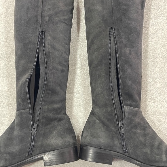 Over-the-Knee Gray Suede Boots Size 7 - Picture 7 of 15
